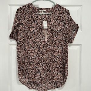 Maurice’s Geneva Zipper Neck Blouse